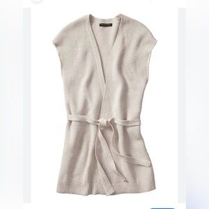 Banana‎ Republic Cream Open-Front Cardigan